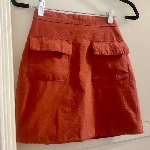 Petal & Pup Rust Color Mini Skirt - Picture 1 of 2